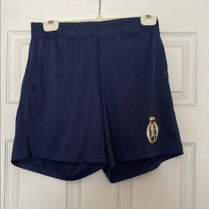 Navy Blue Boys Mesh Shorts OKVMI